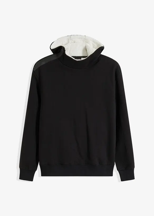 Sweat à capuche avec doublure chaude en sherpa, bonprix