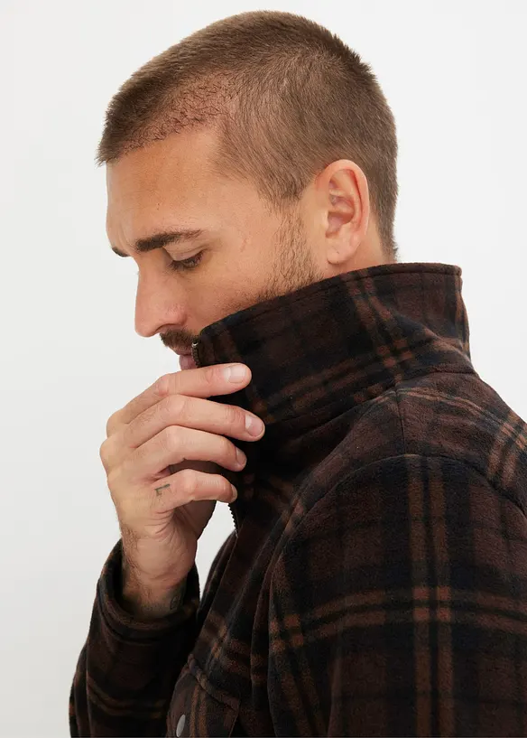 Polaire zippée à col montant, bonprix