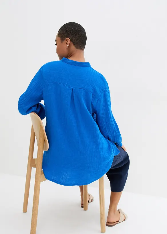 Chemisier long en gaze de coton, bonprix