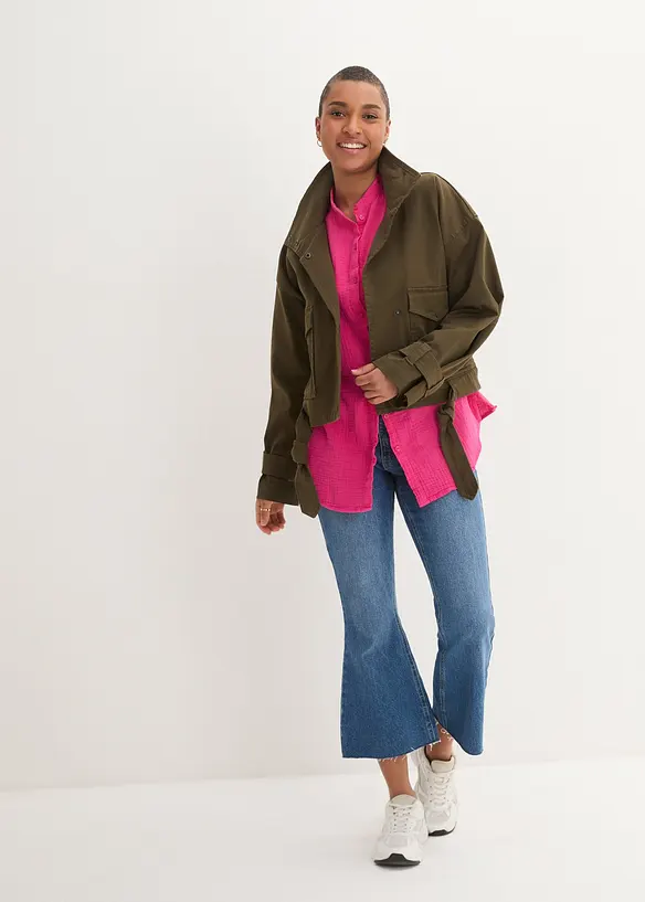 Chemisier long en gaze de coton, bonprix