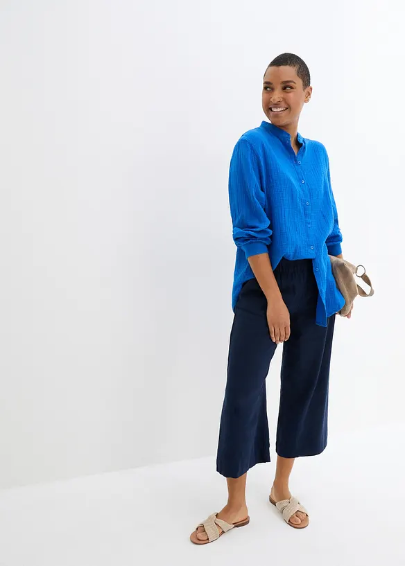 Chemisier long en gaze de coton, bonprix