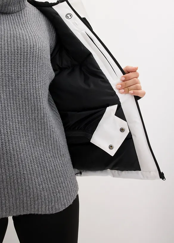 Veste de ski imperméable avec pare-neige, bonprix