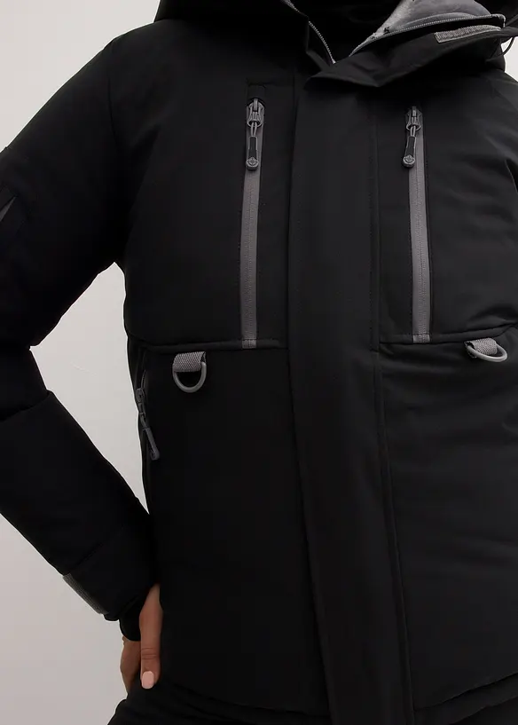 Veste de ski imperméable avec pare-neige, bonprix