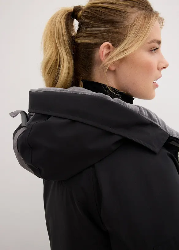 Veste de ski imperméable avec pare-neige, bonprix