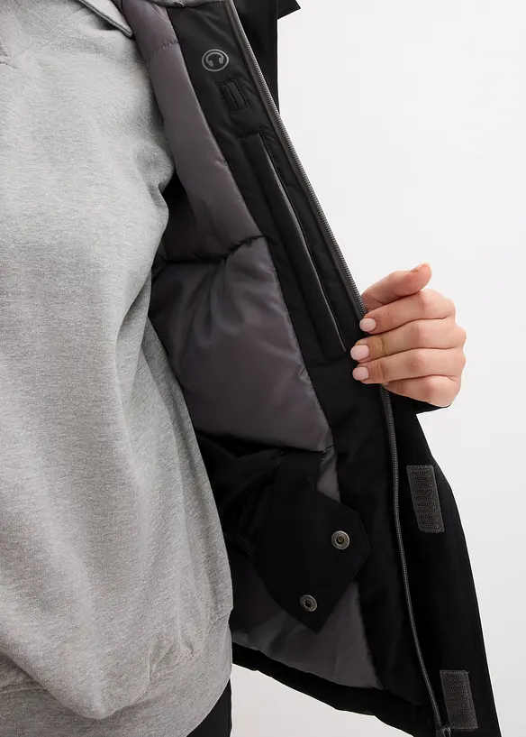 Veste de ski imperméable avec pare-neige, bonprix