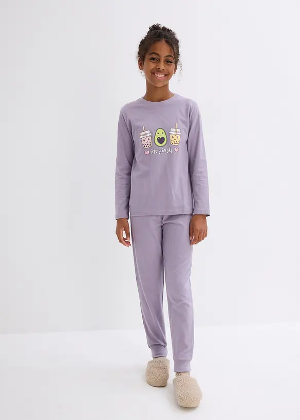 Lot de 2 pyjamas 100% coton, bonprix