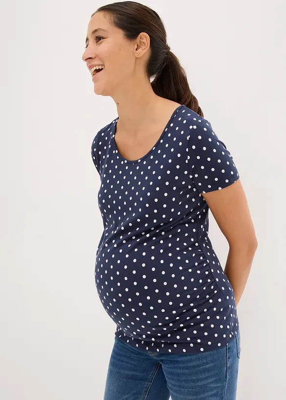 Lot de 2 T-shirts de grossesse en coton, bonprix