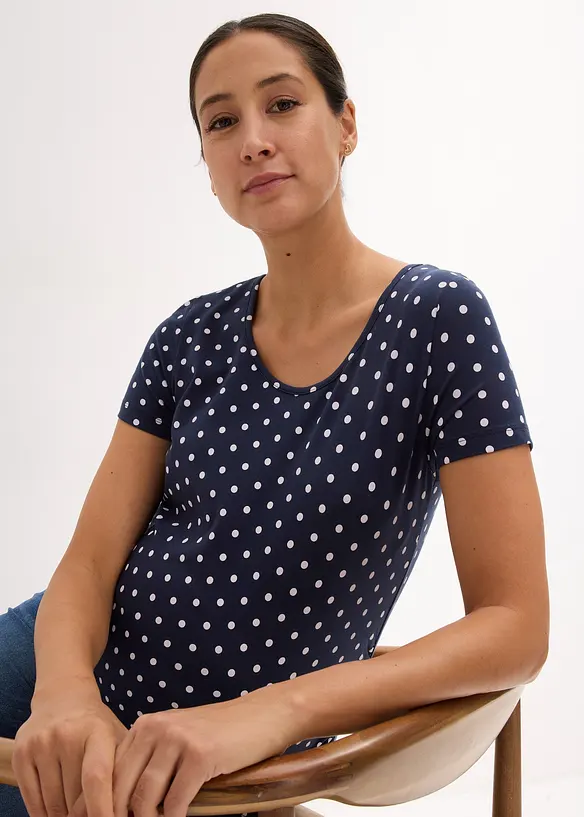 Lot de 2 T-shirts de grossesse en coton, bonprix