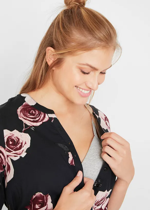 Robe-blouse de grossesse et d'allaitement en viscose fluide, bonprix