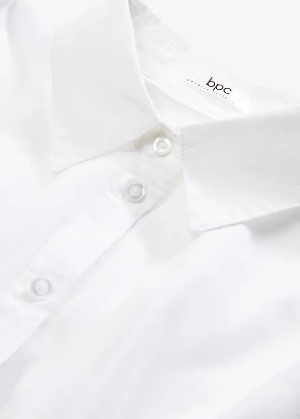 Chemisier oversize en coton, manches 3/4, bonprix