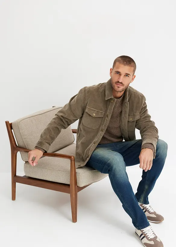 Jean slim extensible et léger, droit, bonprix