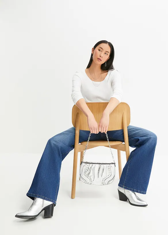 T-shirt manches longues 100% coton, bonprix