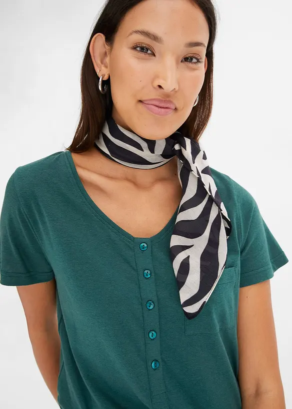 T-shirt en coton et viscose, bonprix