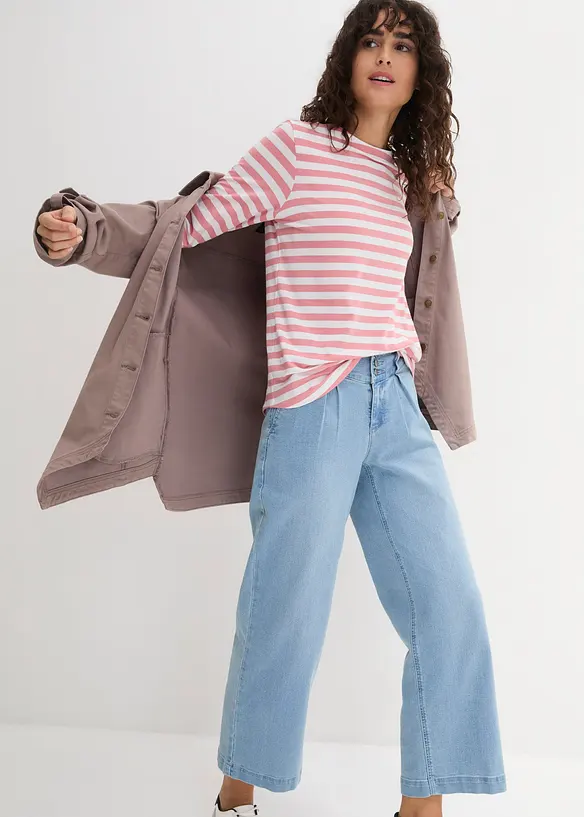 T-shirt à encolure bateau, bonprix