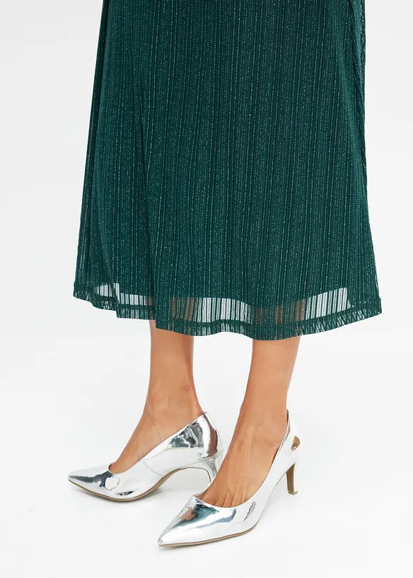 Robe midi &agrave; effet brillant, bonprix