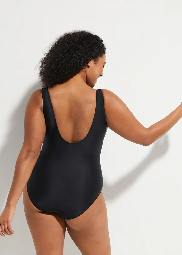 Maillot 1 pièce sculptant à larges bretelles, maintien léger, bonprix