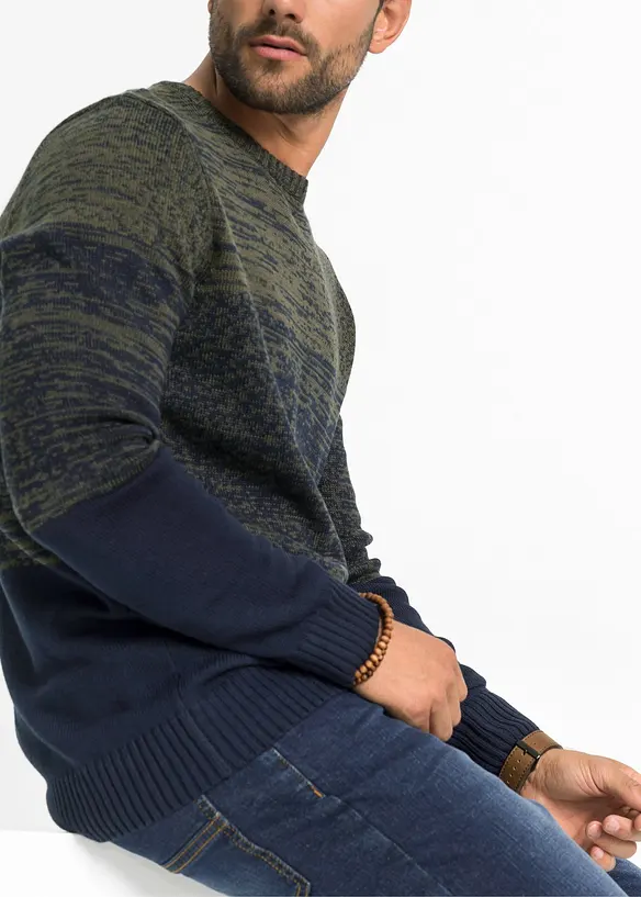 Pull doux en fine maille, coupe ventre confort, bonprix