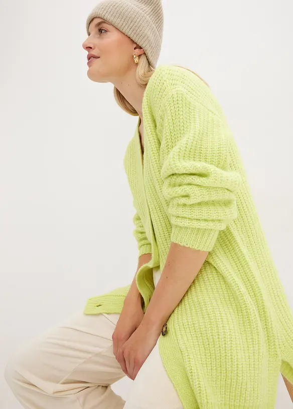 Gilet doux en grosse maille de laine mélangée, bonprix