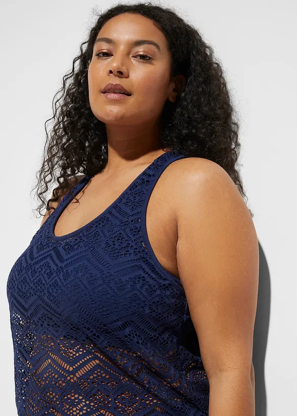 Tankini (ens. 2 pces) en dentelle, bonprix