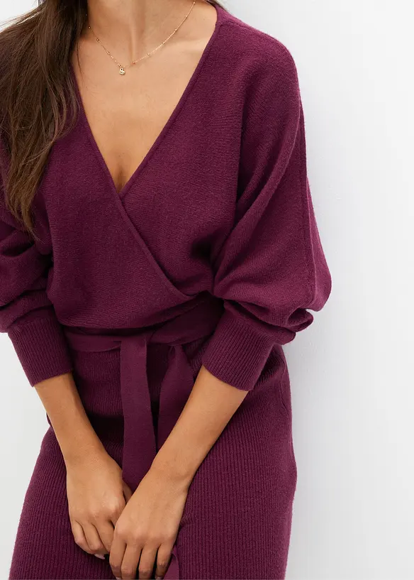 Robe en maille de viscose mélangée, bonprix