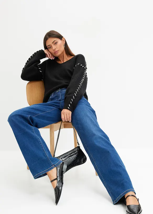 Pull en grosse maille, bonprix