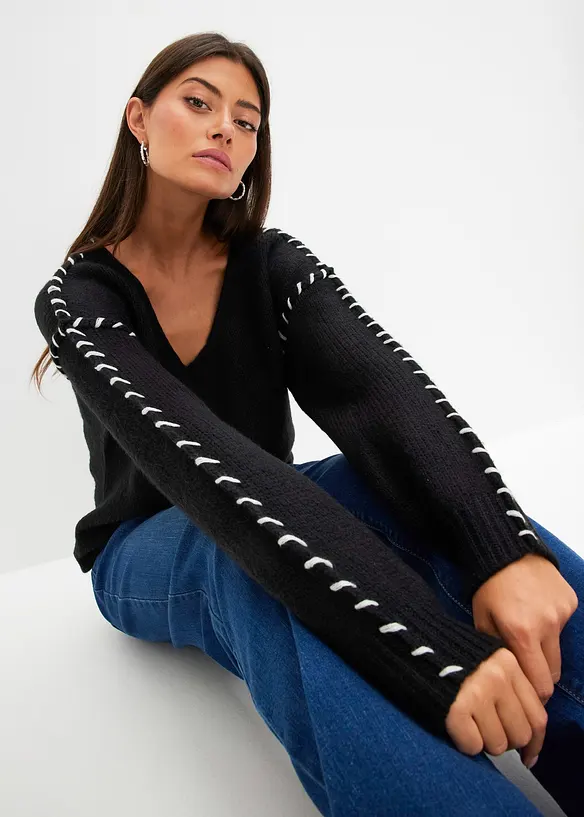 Pull en grosse maille, bonprix