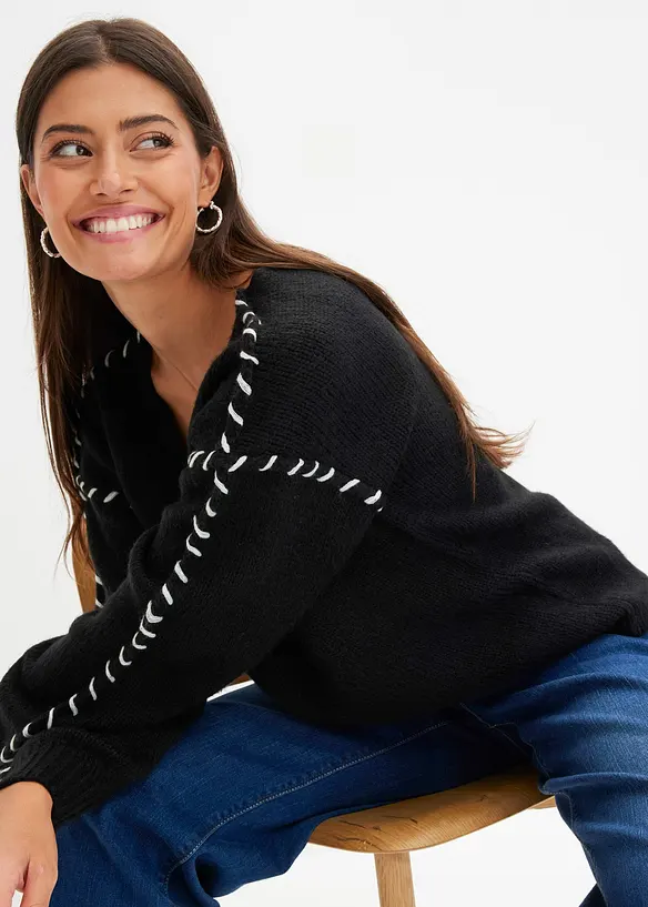 Pull en grosse maille, bonprix