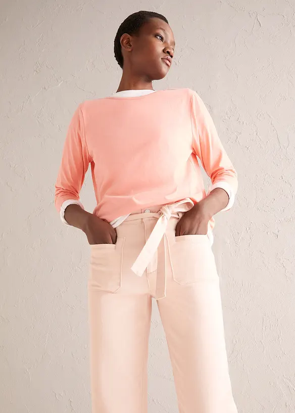 Lot de 5 T-shirts manches 3/4, bonprix