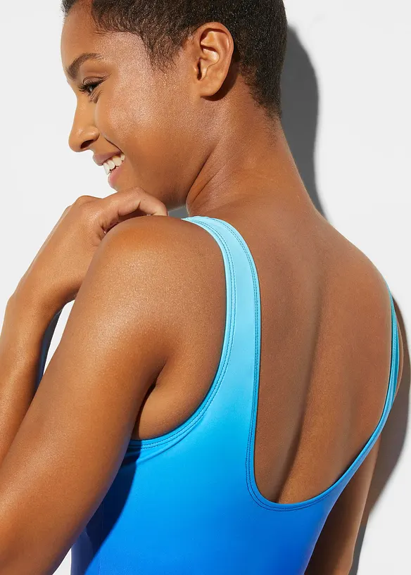 Maillot 1 pi&egrave;ce sculptant, maintien mod&eacute;r&eacute;, bonprix