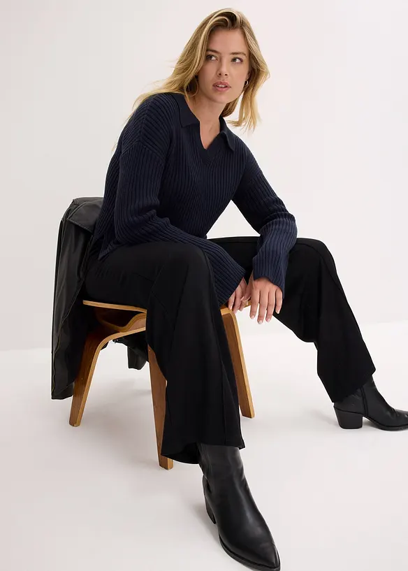 Pantalon en jersey Punto di Roma confortable, bonprix