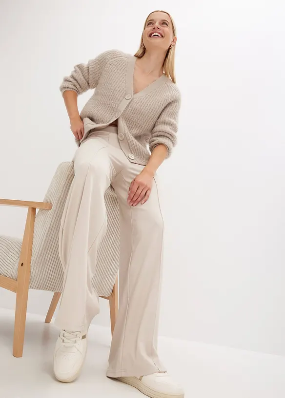 Pantalon en jersey Punto di Roma confortable, bonprix