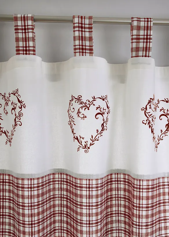 Panneau imprimé en coton avec embrasse (1 pce.), bonprix