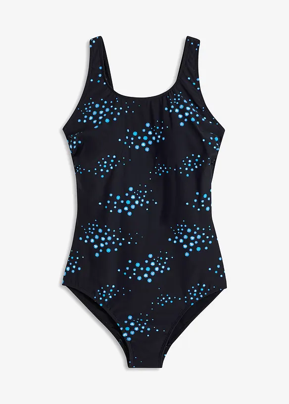 Maillot 1 pièce sculptant à larges bretelles, maintien léger, bonprix