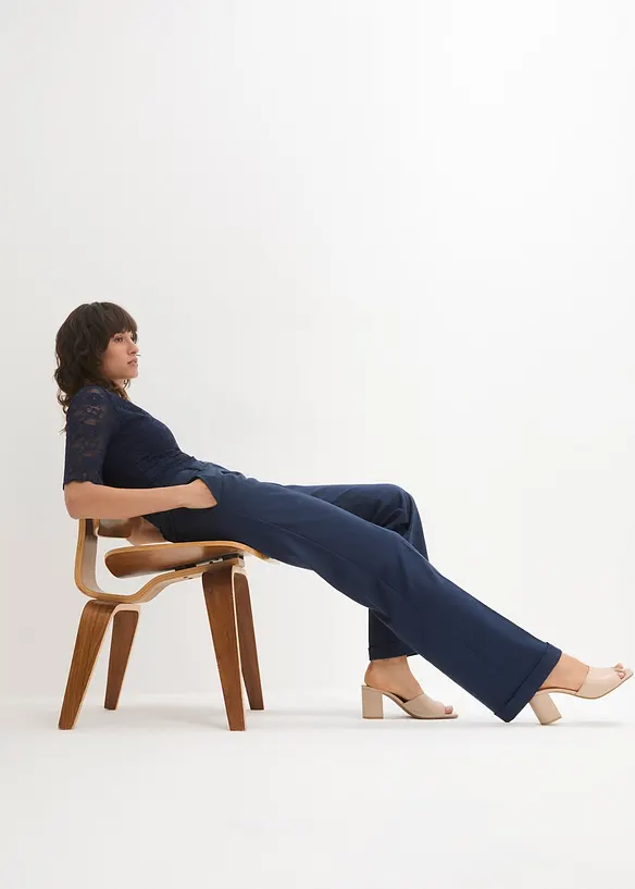 Pantalon large à pinces, bonprix