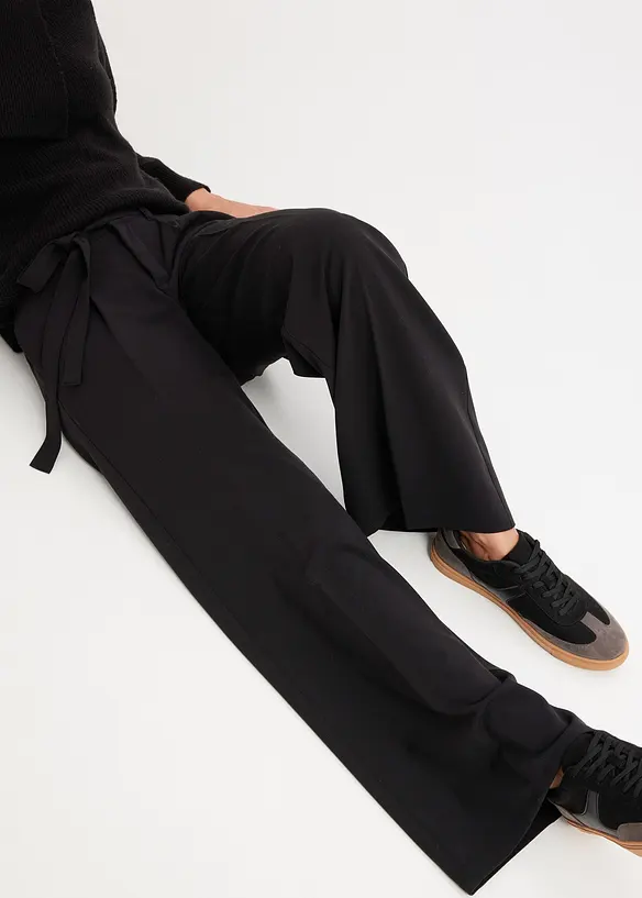 Pantalon à pinces en viscose mélangée, bonprix