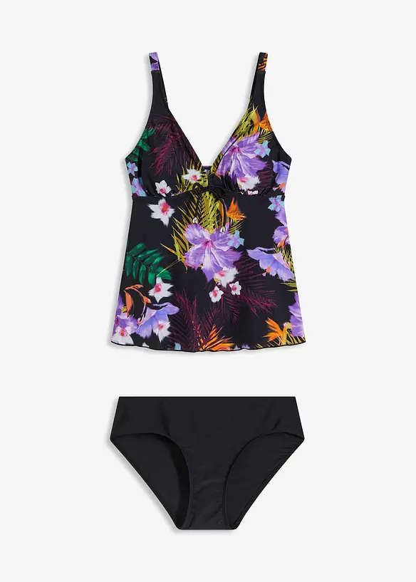Tankini à col V (ens. 2 pces), bonprix