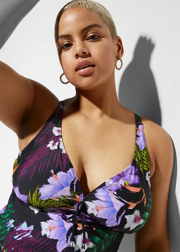 Tankini à col V (ens. 2 pces), bonprix