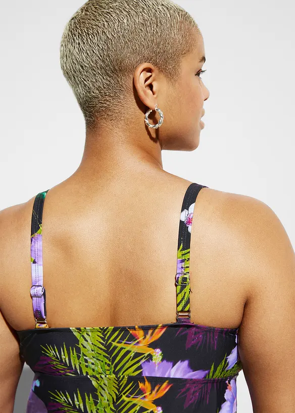 Tankini à col V (ens. 2 pces), bonprix