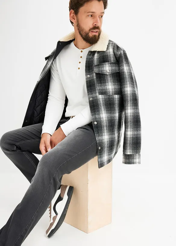 Jean jogger à taille élastiquée Regular, fuselé, bonprix