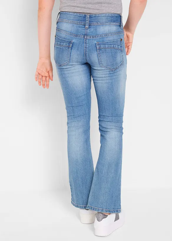 Jean bootcut extensible taille mi-haute, bonprix