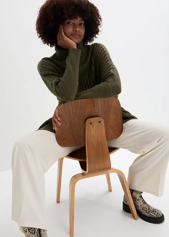 Pull poncho oversize, bonprix