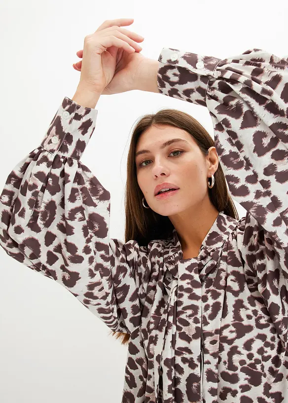 Chemisier à col lavallière, bonprix