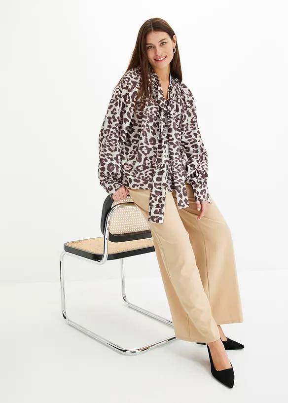 Chemisier à col lavallière, bonprix