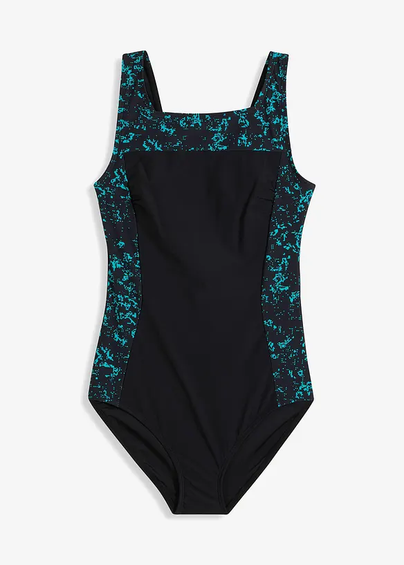 Maillot 1 pièce sculptant à encolure carrée, maintien modéré, bonprix