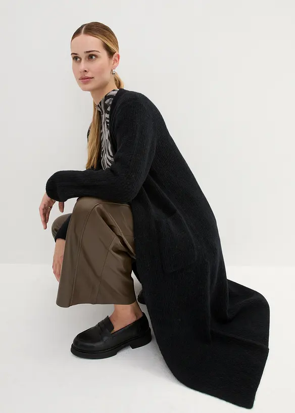 Manteau en maille avec de l’alpaga, bonprix