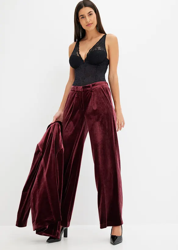 Pantalon en velours doux, bonprix