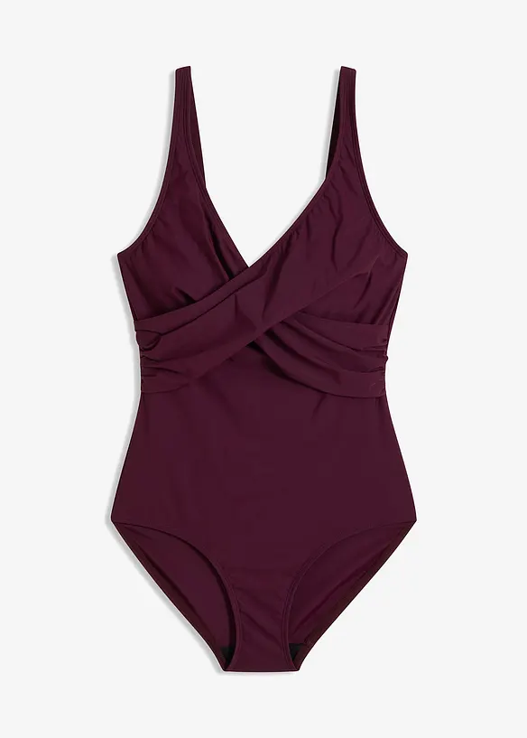 Maillot 1 pi&egrave;ce sculptant, maintien l&eacute;ger, bonprix