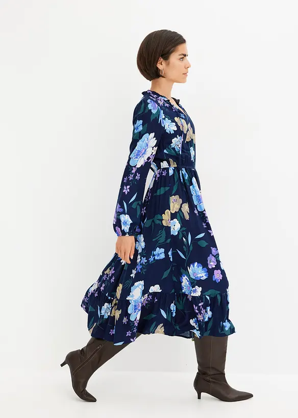 Robe midi en viscose fluide, bonprix