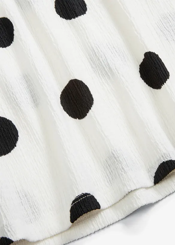 T-shirt manches longues en crêpe texturé, bonprix