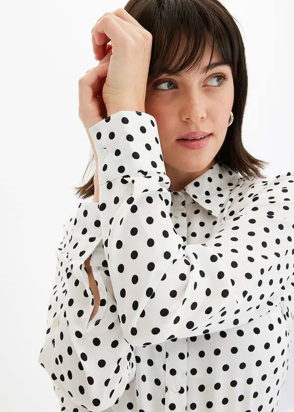 Chemisier fin en satin, bonprix